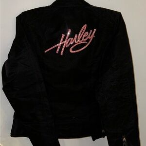 Harley-Davidson Pink BLING Nylon Riding Jacket 98510-12VW Water Resistant